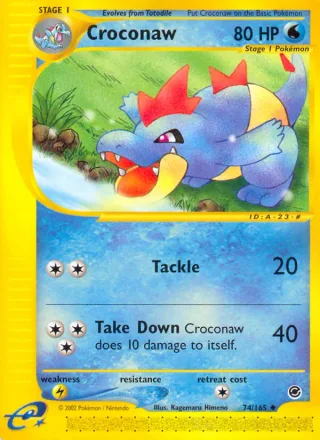 Croconaw #74 · Expedition Base Set Pokémon card