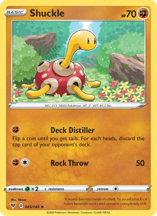 Shuckle #85 · Vivid Voltage Pokémon card