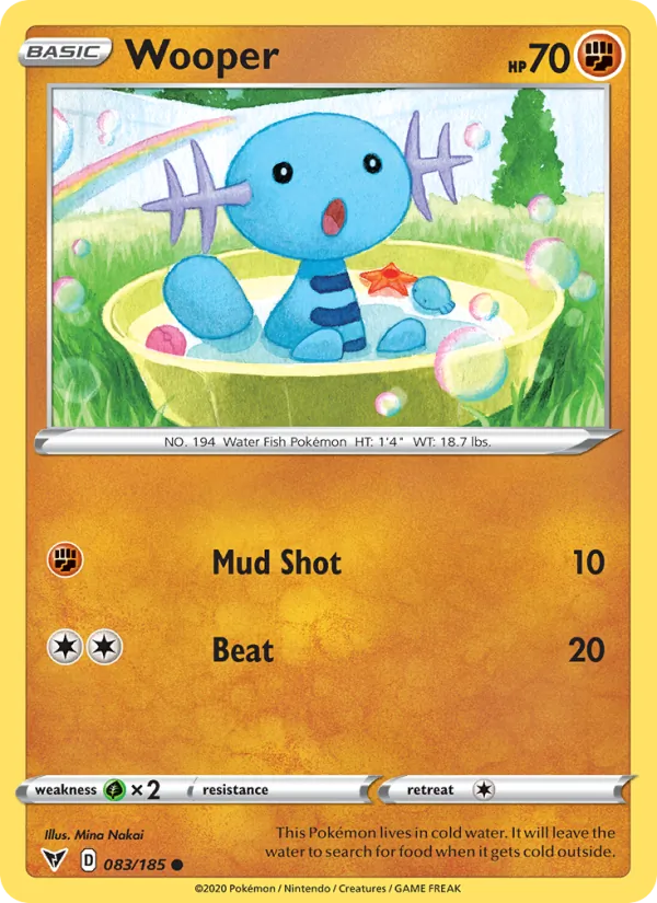 Wooper full card art