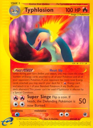 Typhlosion #65 · Expedition Base Set Pokémon card