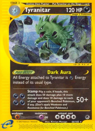 Tyranitar #66 · Expedition Base Set Pokémon card