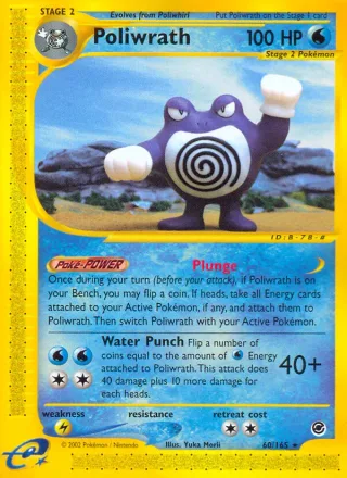 Poliwrath #60 · Expedition Base Set Pokémon card
