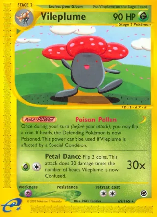 Vileplume #69 · Expedition Base Set Pokémon card