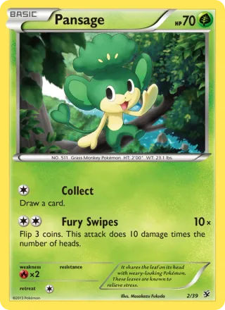 Pansage #2 · Kalos Starter Set Pokémon card