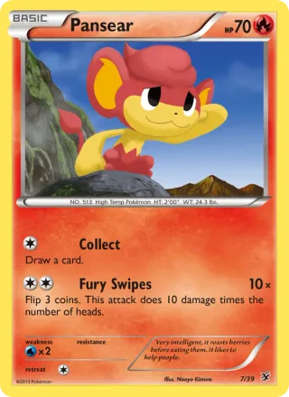Pansear #7 · Kalos Starter Set Pokémon card