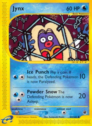 Jynx #83 · Expedition Base Set Pokémon card