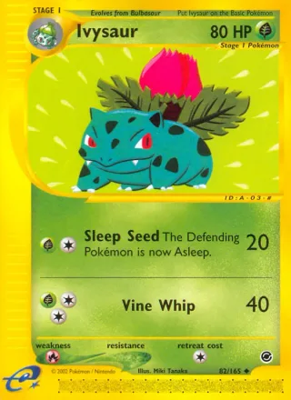 Ivysaur #82 · Expedition Base Set Pokémon card