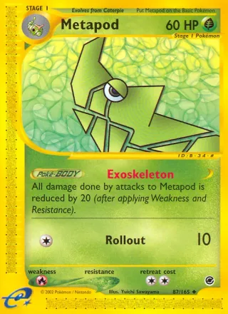 Metapod #87 · Expedition Base Set Pokémon card