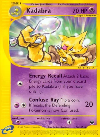 Kadabra #84 · Expedition Base Set Pokémon card