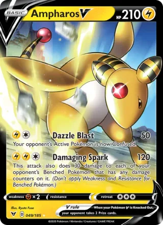 Ampharos V #49 · Vivid Voltage Pokémon card