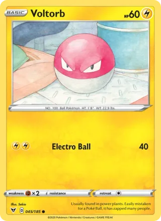 Voltorb #45 · Vivid Voltage Pokémon card
