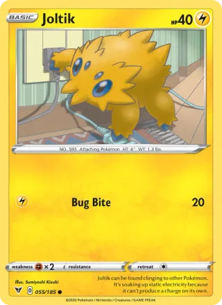 Joltik #55 · Vivid Voltage Pokémon card