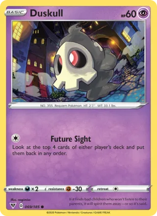Duskull #69 · Vivid Voltage Pokémon card