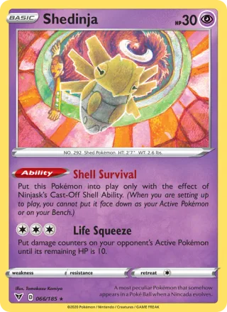 Shedinja #66 · Vivid Voltage Pokémon card