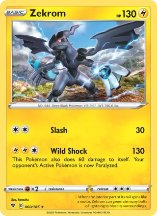 Zekrom #60 · Vivid Voltage Pokémon card