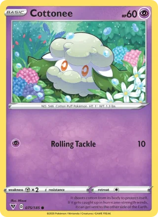 Cottonee #75 · Vivid Voltage Pokémon card