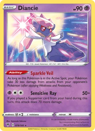 Diancie #79 · Vivid Voltage Pokémon card