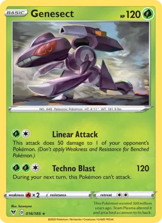 Genesect #16 · Vivid Voltage Pokémon card