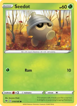 Seedot #10 · Vivid Voltage Pokémon card