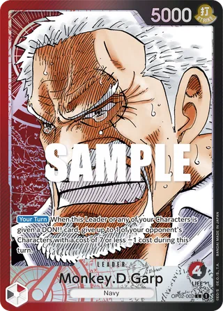 Monkey.D.Garp (Alternate Art) #OP02-002-alternate-art · Paramount War One Piece card