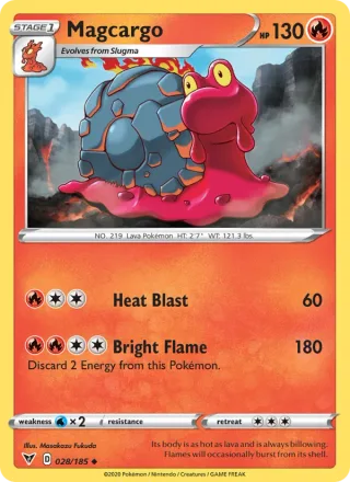 Magcargo #28 · Vivid Voltage Pokémon card