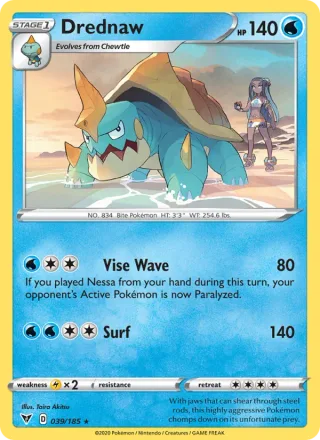 Drednaw #39 · Vivid Voltage Pokémon card