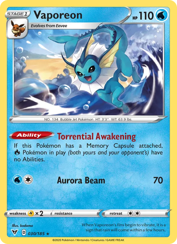 Vaporeon full card art