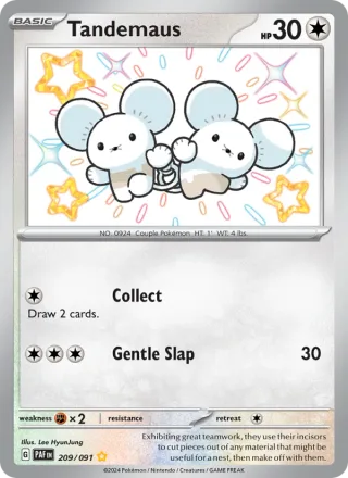 Tandemaus #209 · Paldean Fates Pokémon card