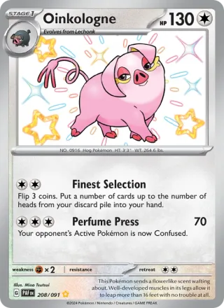 Oinkologne #208 · Paldean Fates Pokémon card