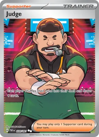 Judge #228 · Paldean Fates Pokémon card