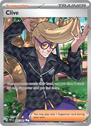 Clive #227 · Paldean Fates Pokémon card