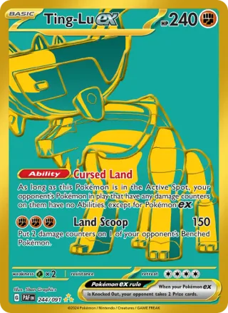 Ting-Lu ex #244 · Paldean Fates Pokémon card