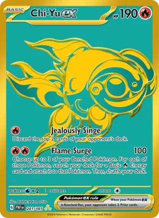 Chi-Yu ex #241 · Paldean Fates Pokémon card
