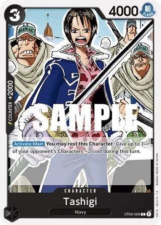 Tashigi #ST06-006 · ST-06: Starter Deck 6 Absolute Justice One Piece card