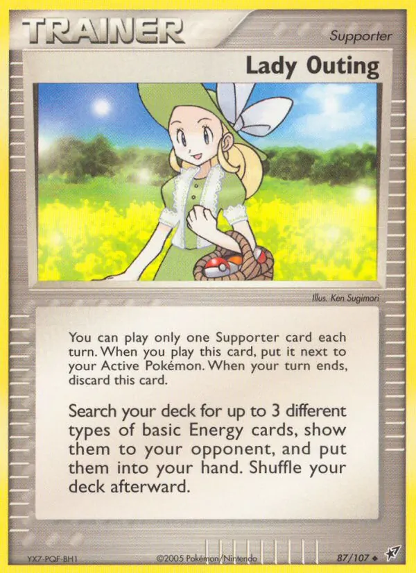 Lady Outing full card art