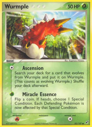 Wurmple #82 · Deoxys Pokémon card