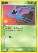 Zubat · Deoxys Pokémon card