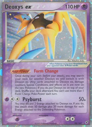 Deoxys ex #98 · Deoxys Pokémon card