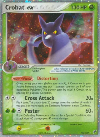 Crobat ex #96 · Deoxys Pokémon card