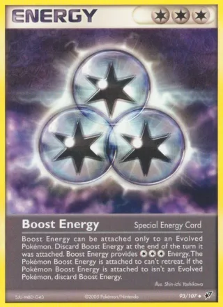Boost Energy #93 · Deoxys Pokémon card