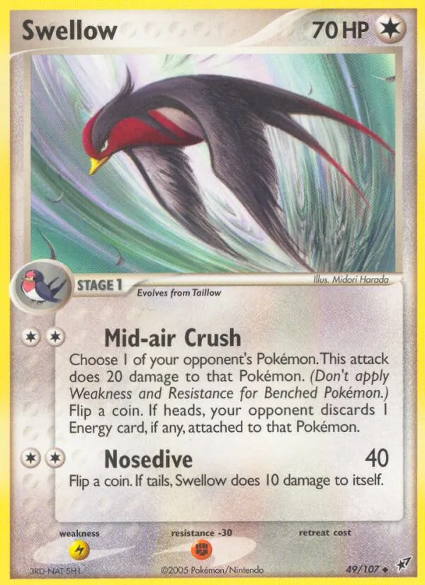 Swellow full card art