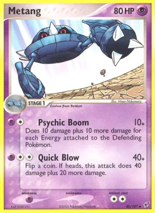 Metang #40 · Deoxys Pokémon card