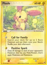 Plusle · Deoxys Pokémon card