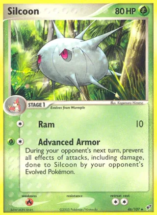 Silcoon #46 · Deoxys Pokémon card