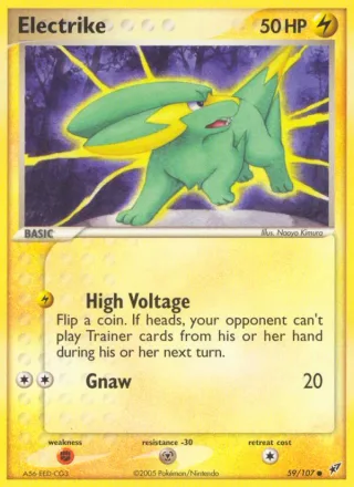 Electrike #59 · Deoxys Pokémon card