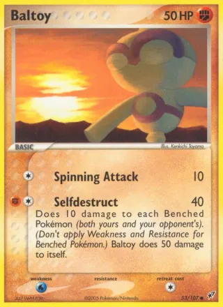 Baltoy #53 · Deoxys Pokémon card