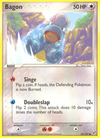 Bagon #52 · Deoxys Pokémon card
