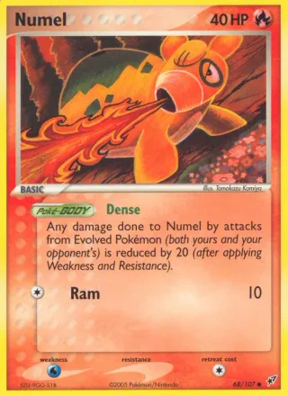 Numel #68 · Deoxys Pokémon card