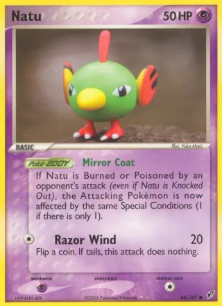 Natu #66 · Deoxys Pokémon card