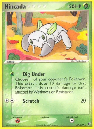 Nincada #67 · Deoxys Pokémon card